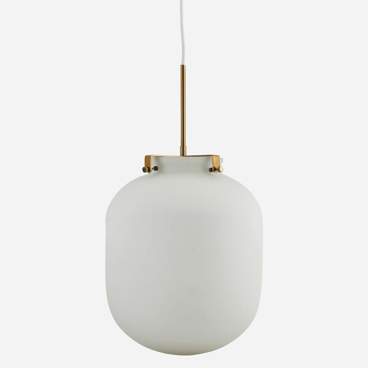 House Doctor-Lampe, Ball, Hvid-h: 35 cm, dia: 30 cm