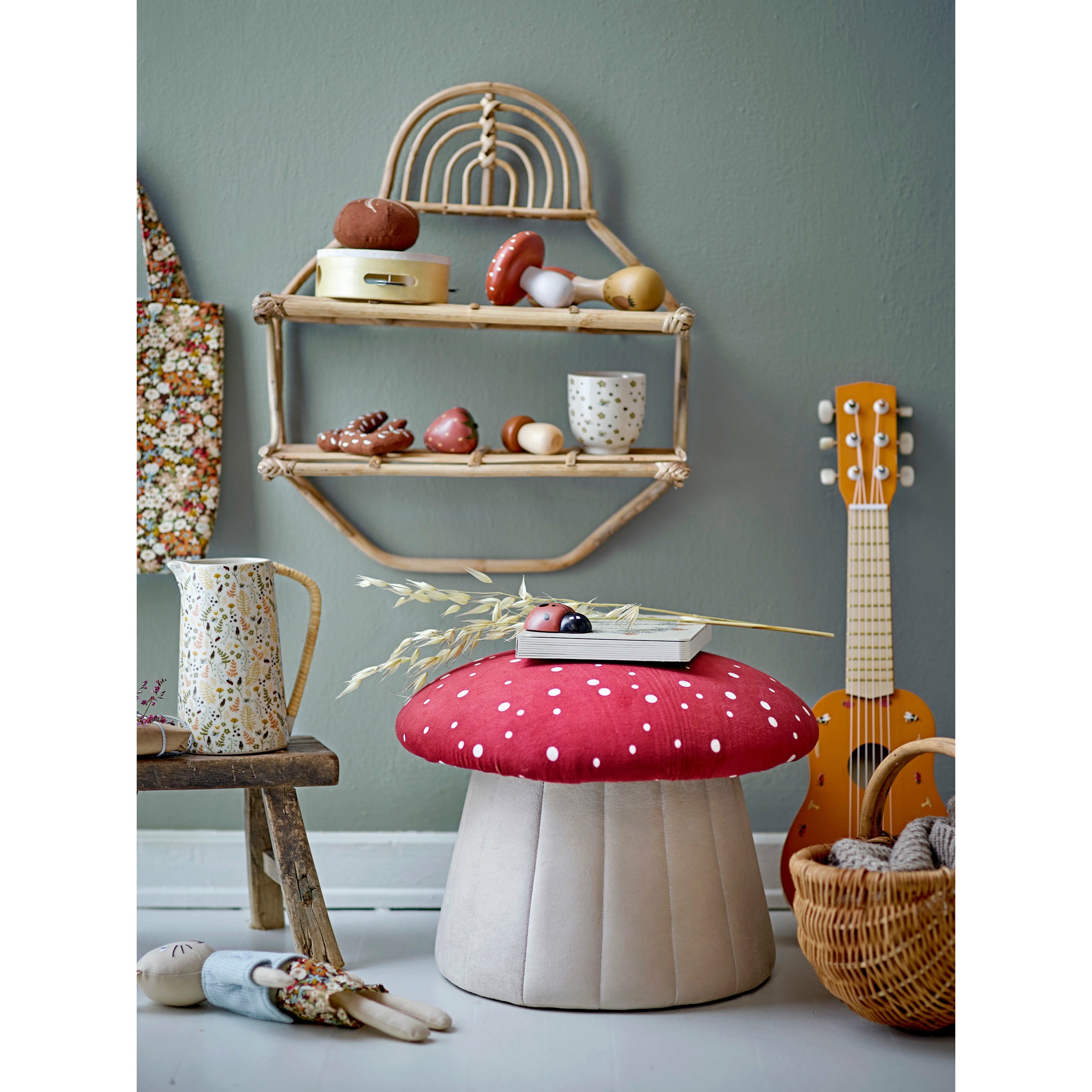 Snorre Legetøjsmad, Brun, Bomuld - L13xH4xW9 cm, Set of 6 - BLOOMINGVILLE MINI - DesignGaragen.dk