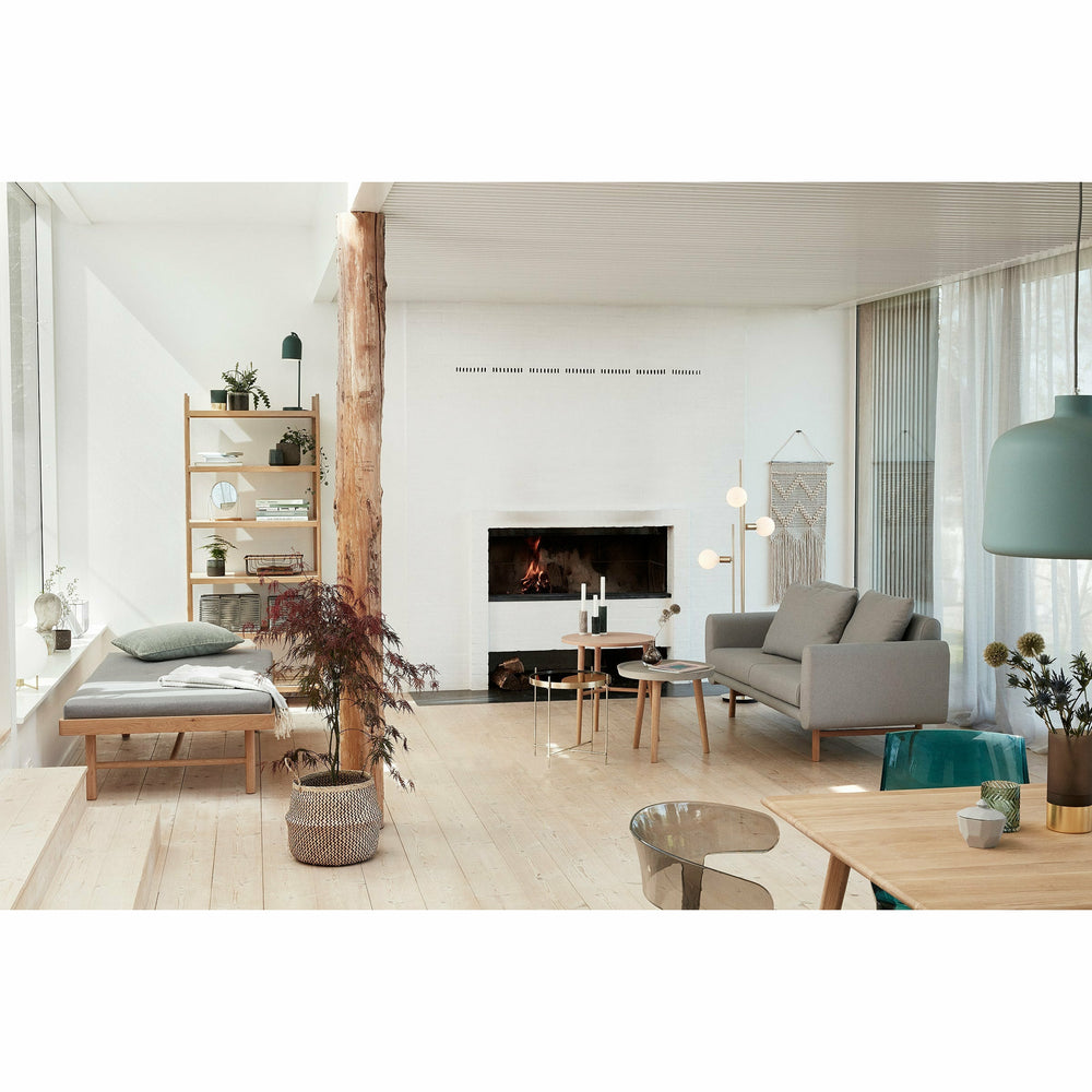 Hübsch Reol m/4 hylder, egetræ, FSC, natur - 81x49xh160cm - DesignGaragen.dk.