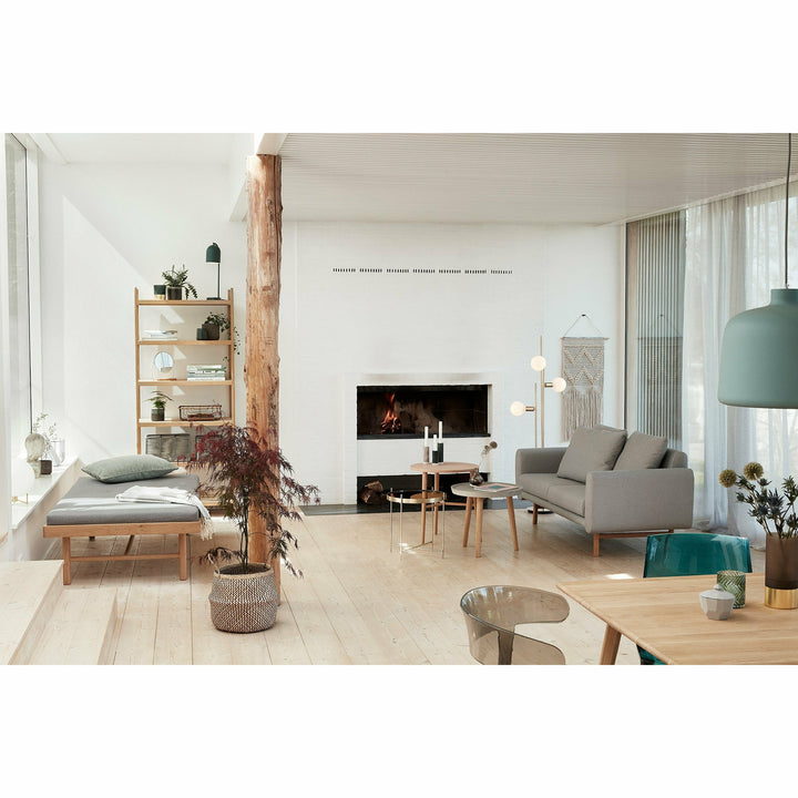 Hübsch Reol m/4 hylder, egetræ, FSC, natur - 81x49xh160cm - DesignGaragen.dk.