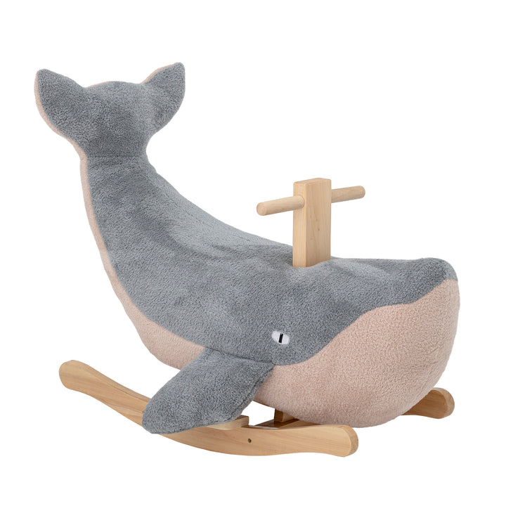 BLOOMINGVILLE MINI Moby Gyngehest, Hval, Blå, Polyester - L83xH59xW37 cm - DesignGaragen.dk.