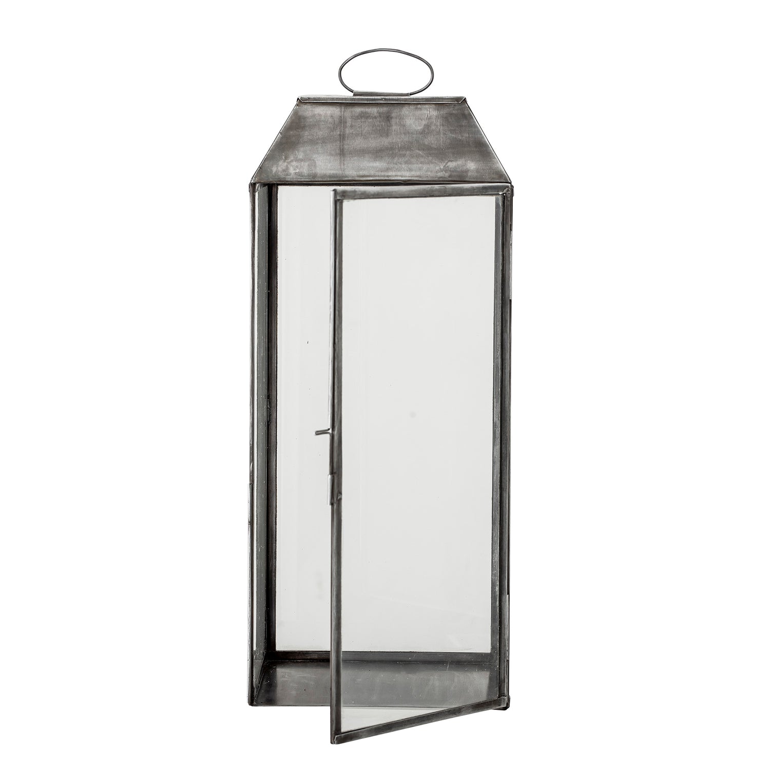 BLOOMINGVILLE Ejlar Lanterne, Grå, Metal - L20xH48xW20 cm - DesignGaragen.dk.