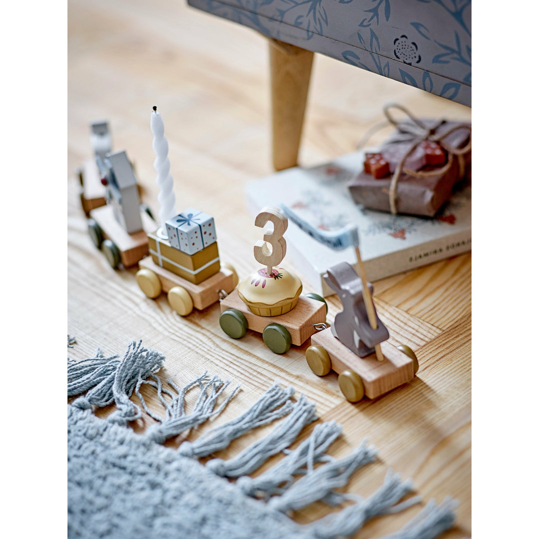 BLOOMINGVILLE MINI Alfi Birthday Decoration, Brun, MDF - L39xH8,5xW5 cm - DesignGaragen.dk.