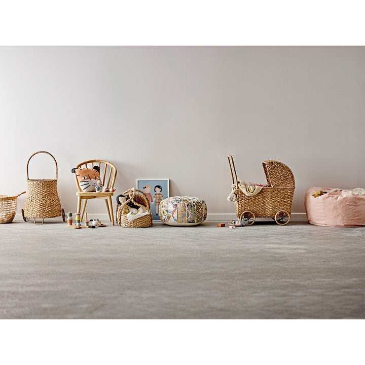 BLOOMINGVILLE MINI Susan Legetøjs Dukkevogn, Natur, Bankuan Grass - L53xH64xW36 cm - DesignGaragen.dk.
