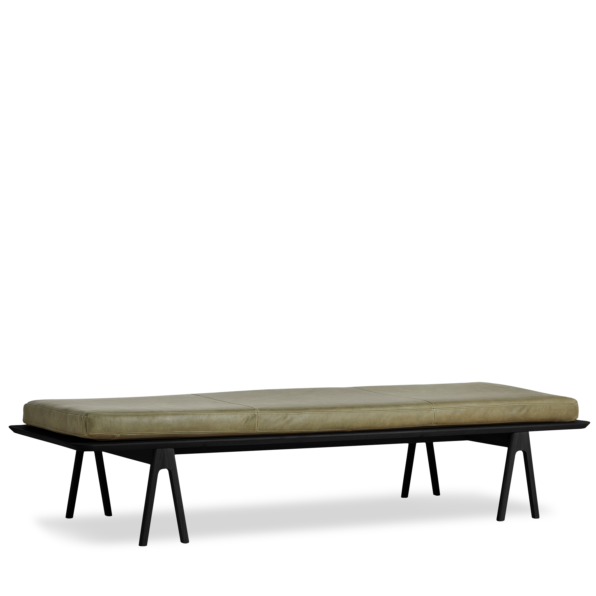WOUD -  Level daybed - Moss green/black 190x76,50x41 cm