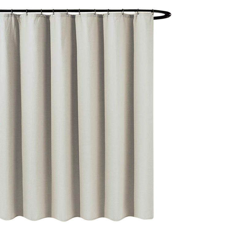 WAFFLE badeforhæng beige - 180x200 cm