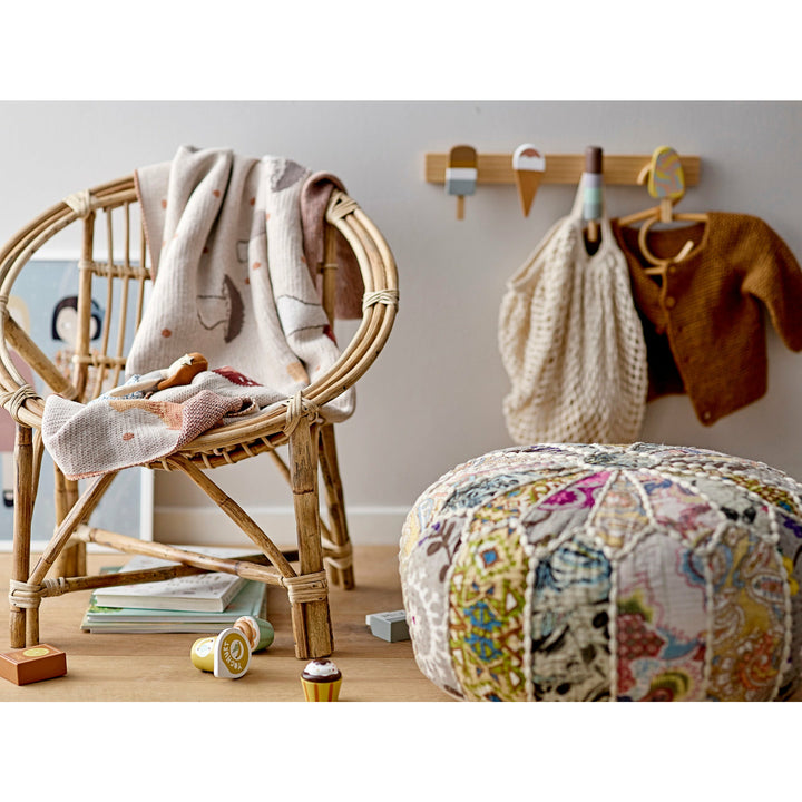 BLOOMINGVILLE MINI Gert Puf, Brun, Bomuld - D45xH20 cm - DesignGaragen.dk.