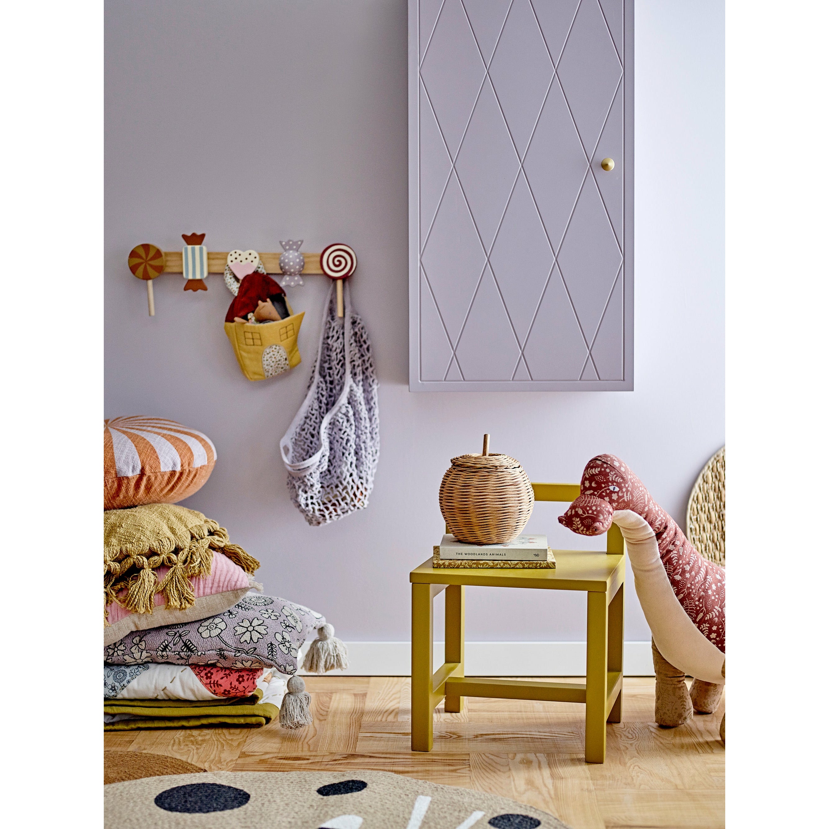 Tio Soft Toy, Brun, Hør - L14xH24xW3 cm, Set of 5 - BLOOMINGVILLE MINI - DesignGaragen.dk