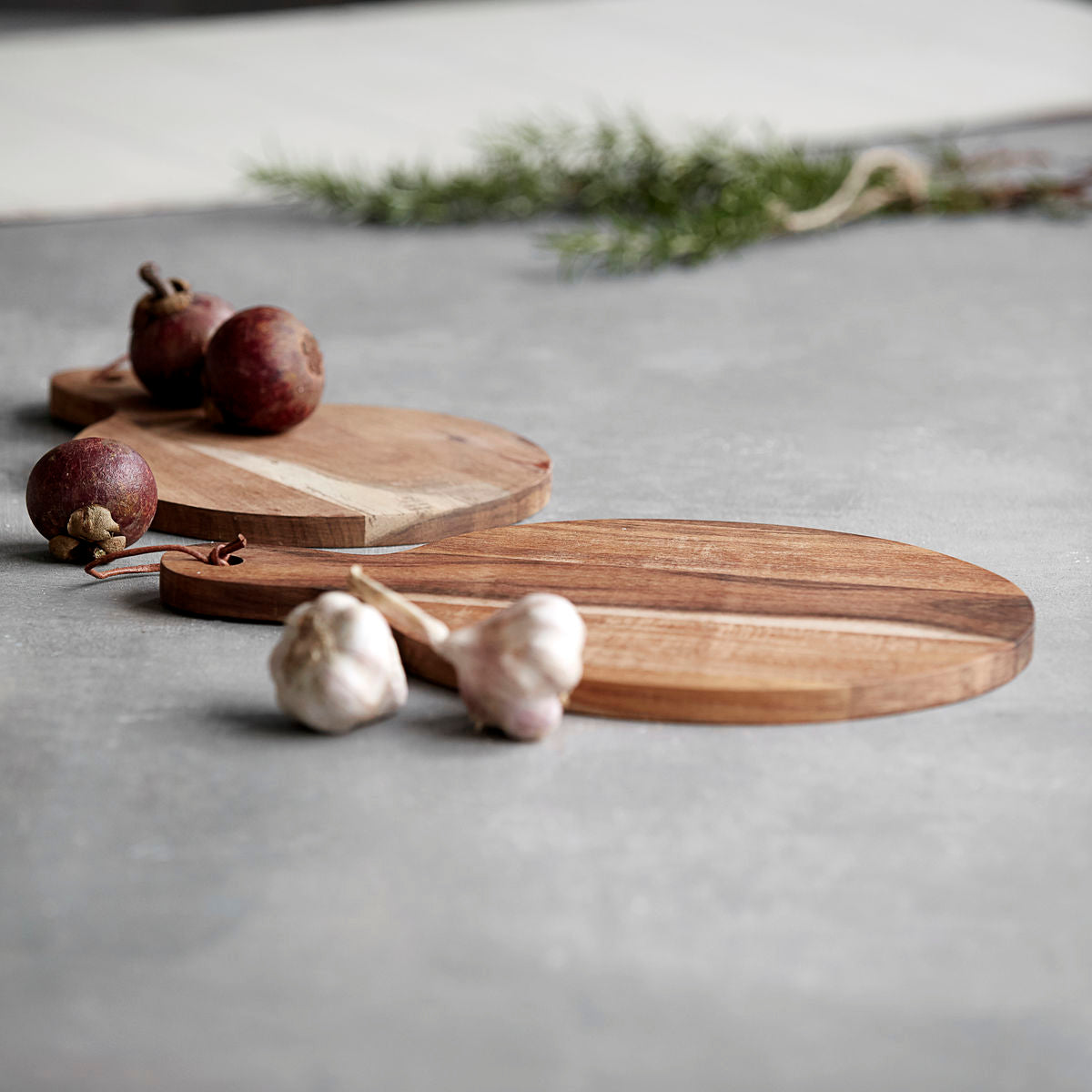 House Doctor-Skærebræt, Cutting boards, Natur-dia: 22 cm, dia: 28 cm