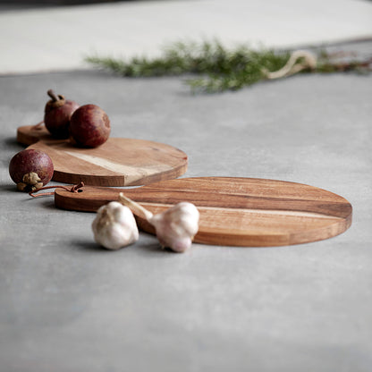 House Doctor-Skærebræt, Cutting boards, Natur-dia: 22 cm, dia: 28 cm