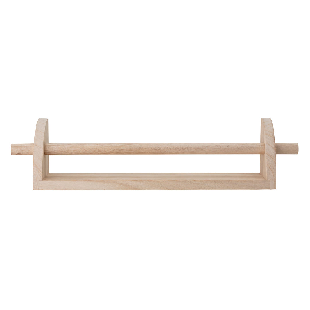BLOOMINGVILLE MINI Mingus Hylde, Natur, Kejsertræ - L60xH14xW12 cm - DesignGaragen.dk.