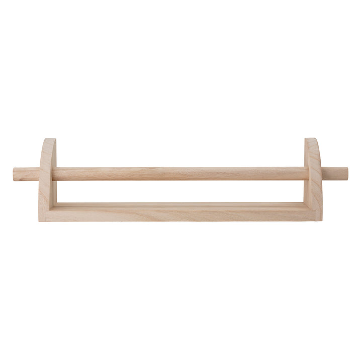 BLOOMINGVILLE MINI Mingus Hylde, Natur, Kejsertræ - L60xH14xW12 cm - DesignGaragen.dk.