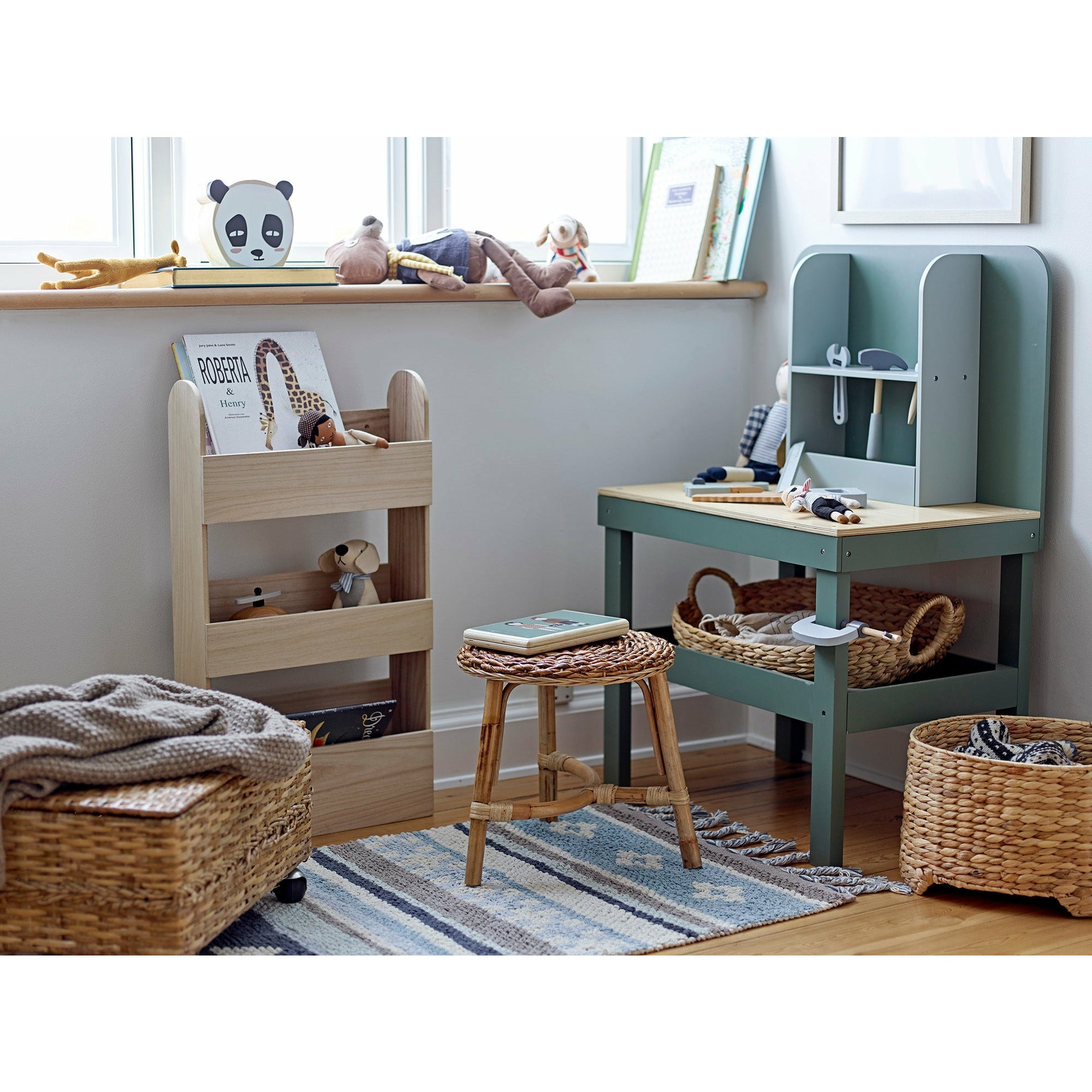 BLOOMINGVILLE MINI Dinne Kurv, Natur, Vandhyacint - L36xH56xW30 cm - DesignGaragen.dk.