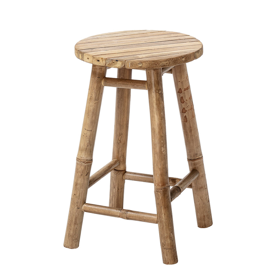 BLOOMINGVILLE Sole Taburet, Natur, Bambus - D30xH50 cm - DesignGaragen.dk.