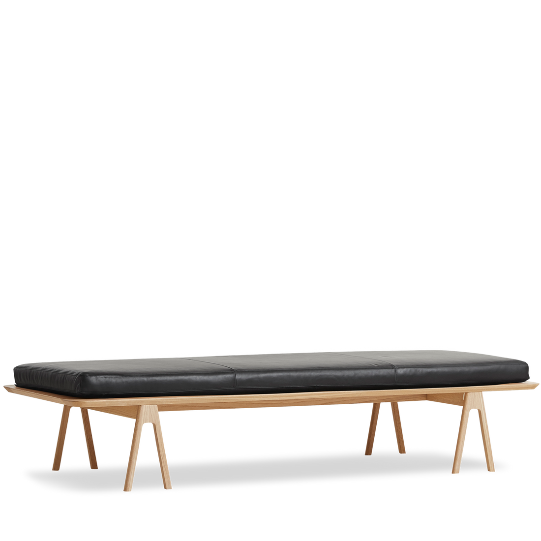 WOUD -  Level daybed - Black/oak 190x76,50x41 cm