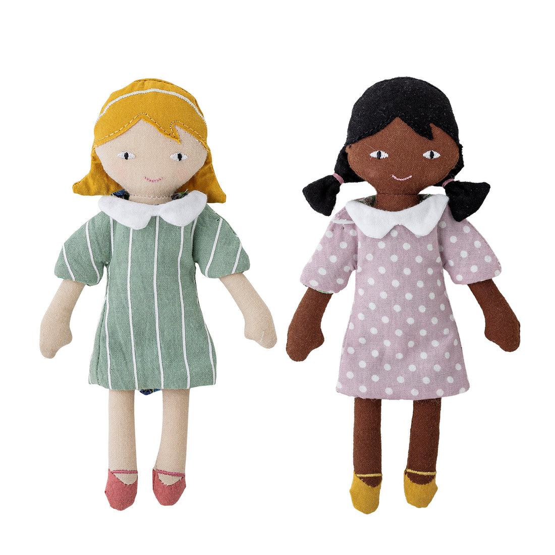Hella &amp; Stella Doll, Lilla, Bomuld - L6xH16 cm, Set of 2 - BLOOMINGVILLE MINI - DesignGaragen.dk