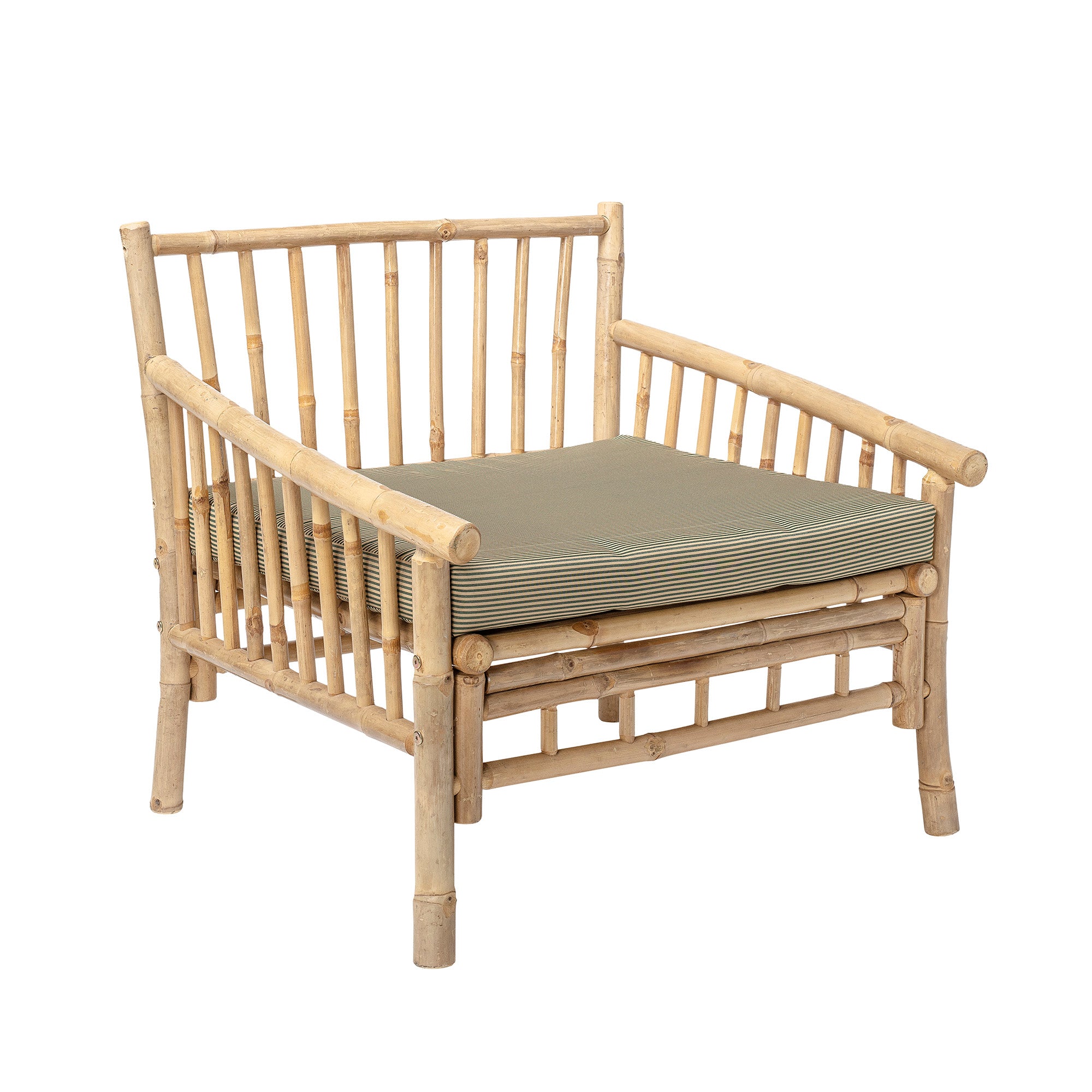 Sole Lounge Stol, Natur, Bambus - L80xH75xW77 cm - BLOOMINGVILLE - DesignGaragen.dk