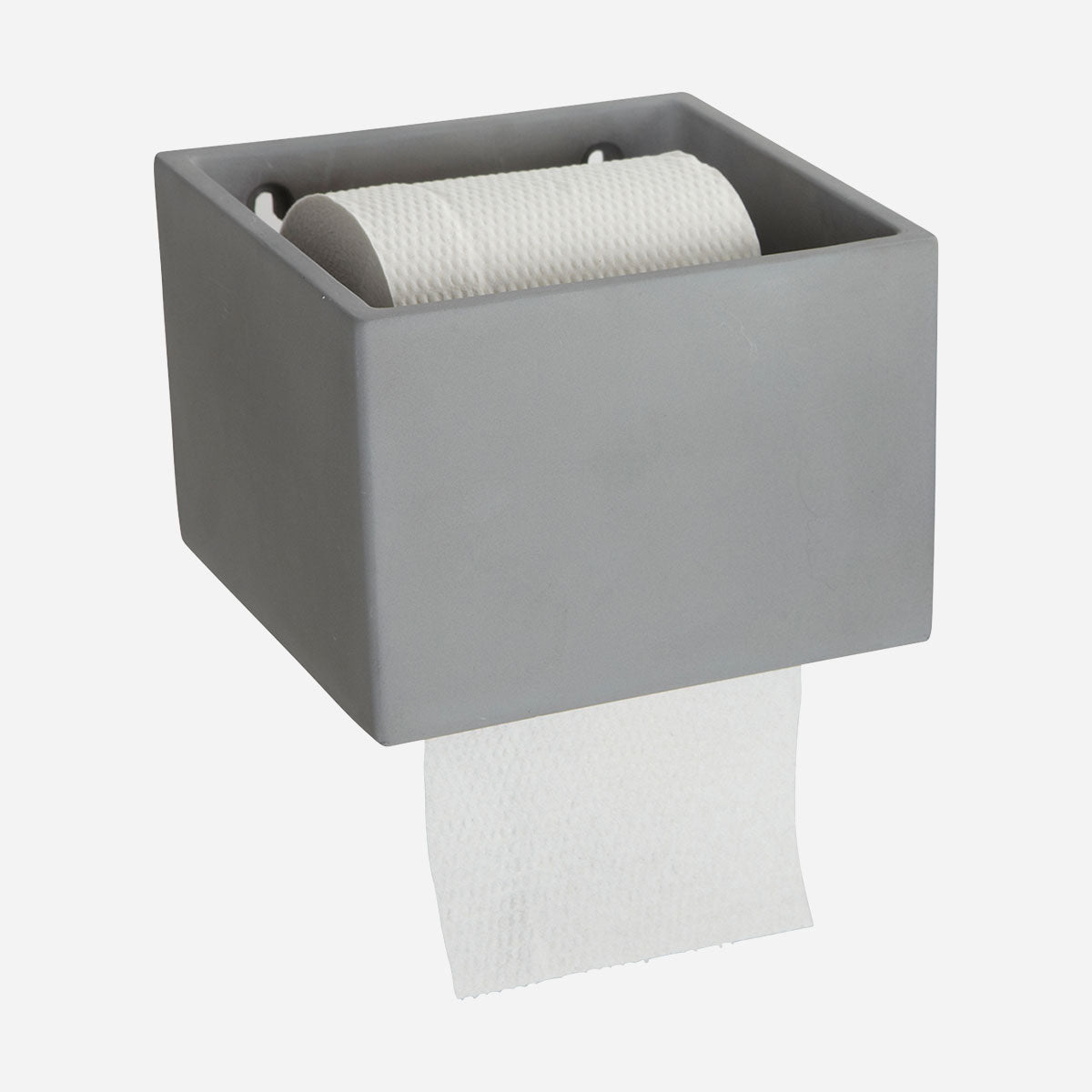House Doctor-Toiletpapirholder, Cement-l: 15 cm, w: 14.5 cm, h: 10.5 cm
