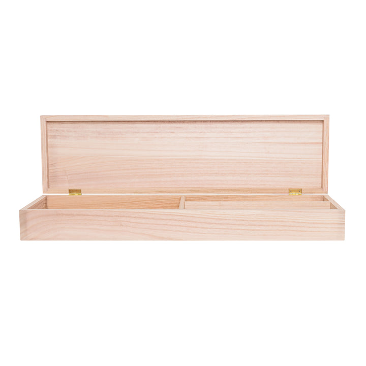 Hübsch - Opbevaringskasse, Natur, Kejsertræ L80xH10xB22 cm