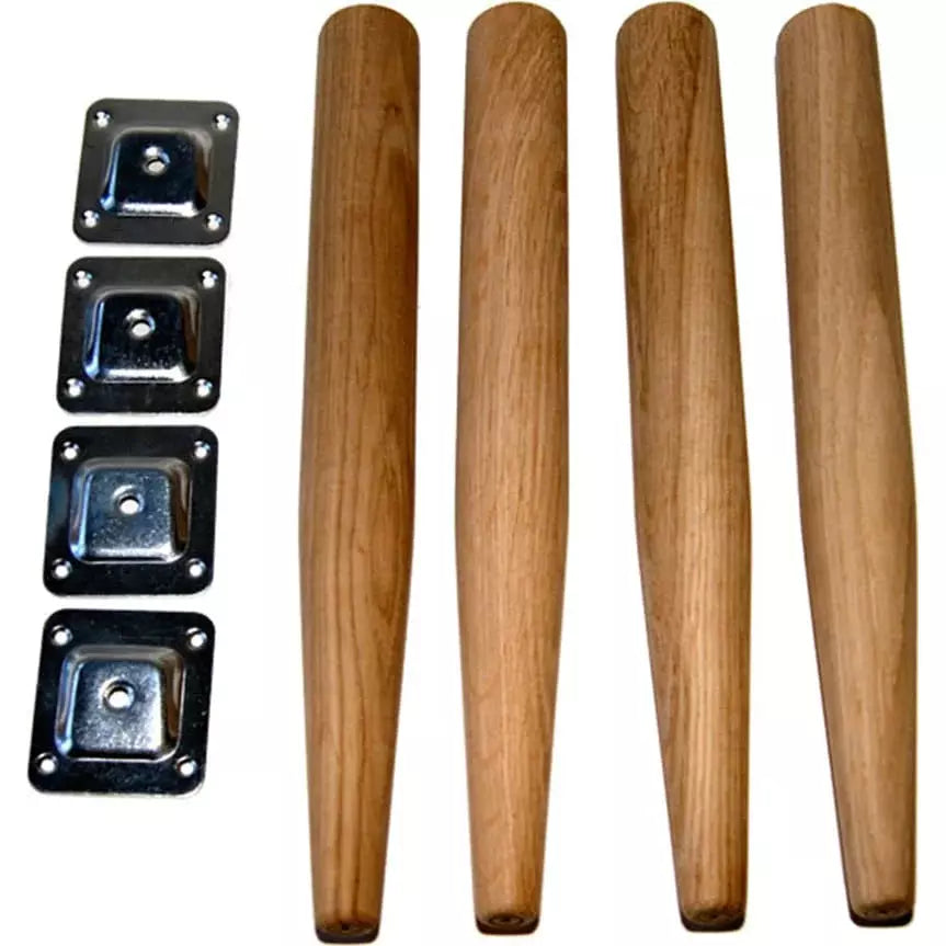 Træben med monteringsbeslag, Space. Ø: 4 cm. H: 34 cm