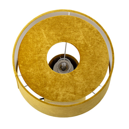 BLOOMINGVILLE Dafna Bordlampe, Gul, Polyester - D30xH50 cm - DesignGaragen.dk.