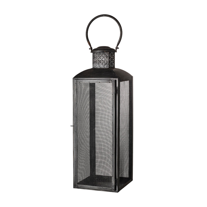 BLOOMINGVILLE Tidus Lanterne, Sort, Metal - L20xH57xW20 cm - DesignGaragen.dk.
