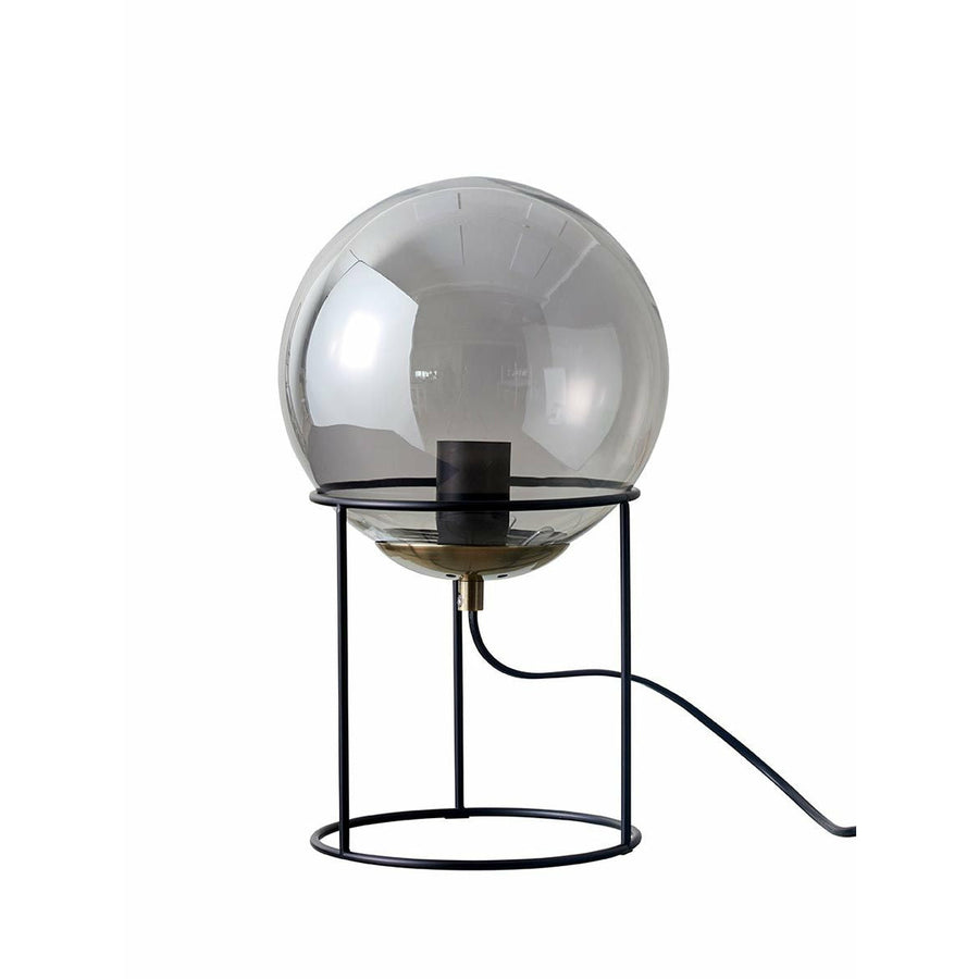 Dyberg Larsen Moon bordlampe mørkt glas - Ø20xH34cm - DesignGaragen.dk.