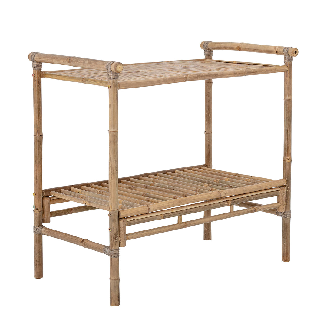 BLOOMINGVILLE Sole Konsolbord, Natur, Bambus - L100xH95xW60 cm - DesignGaragen.dk.