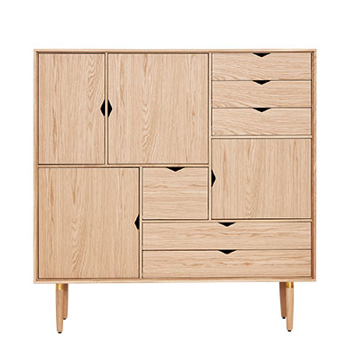 Unique's Highboard - egefinér korpus - Andersen Furniture - DesignGaragen.dk