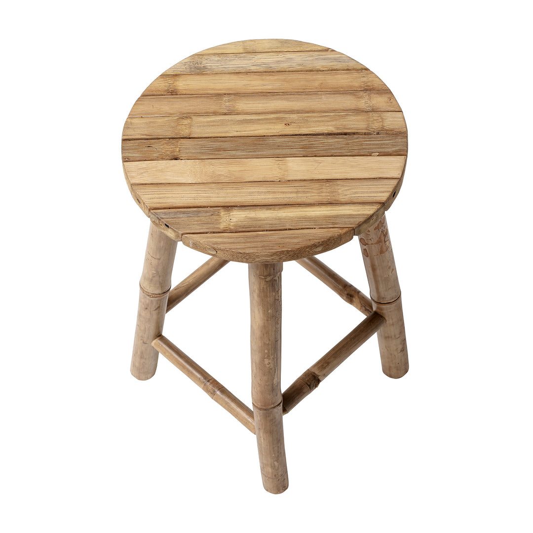 BLOOMINGVILLE Sole Taburet, Natur, Bambus - D30xH50 cm - DesignGaragen.dk.