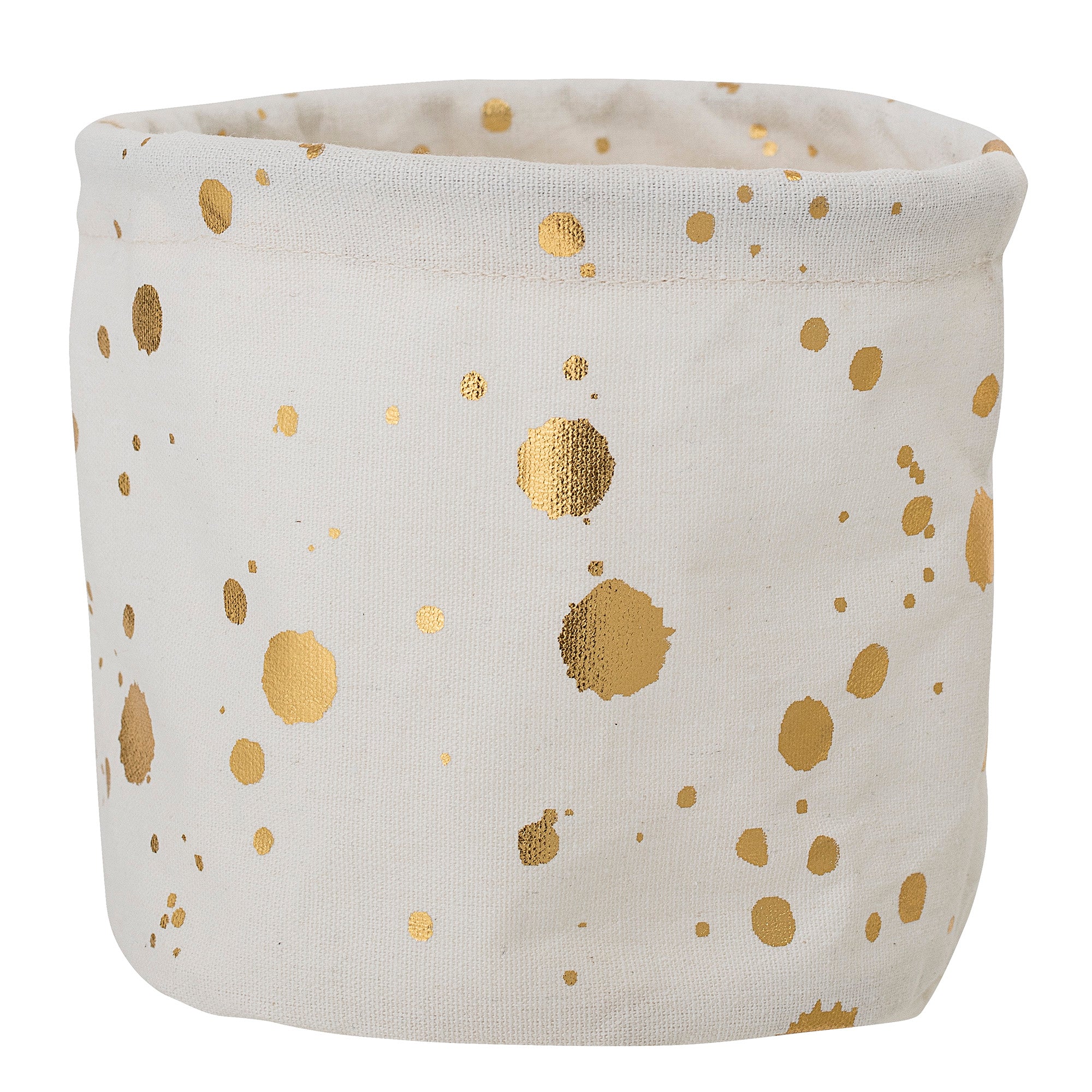 BLOOMINGVILLE MINI Frenja Opbevarings Kurv, Hvid, Bomuld - D15xH15 cm - DesignGaragen.dk.