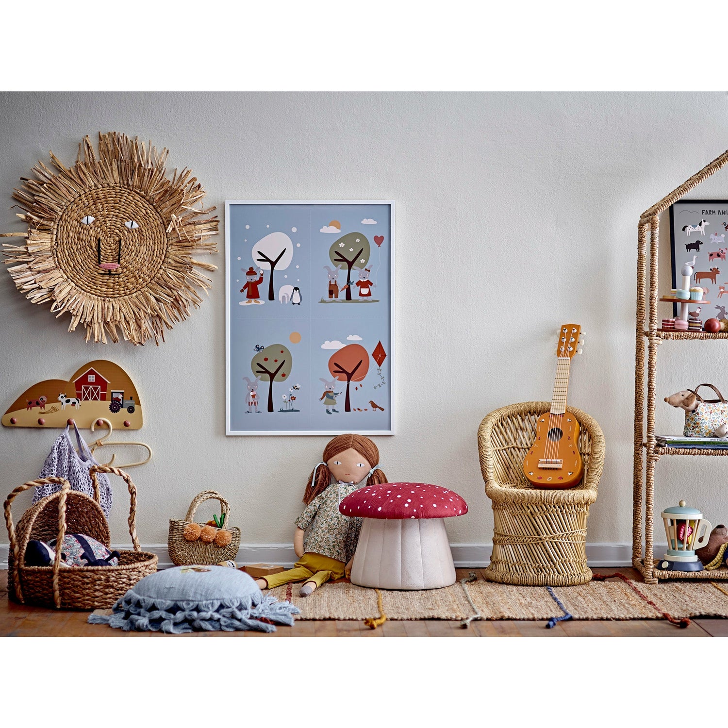 Basir Væg Dekoration, Natur, Vandhyacint - D63 cm - BLOOMINGVILLE MINI - DesignGaragen.dk