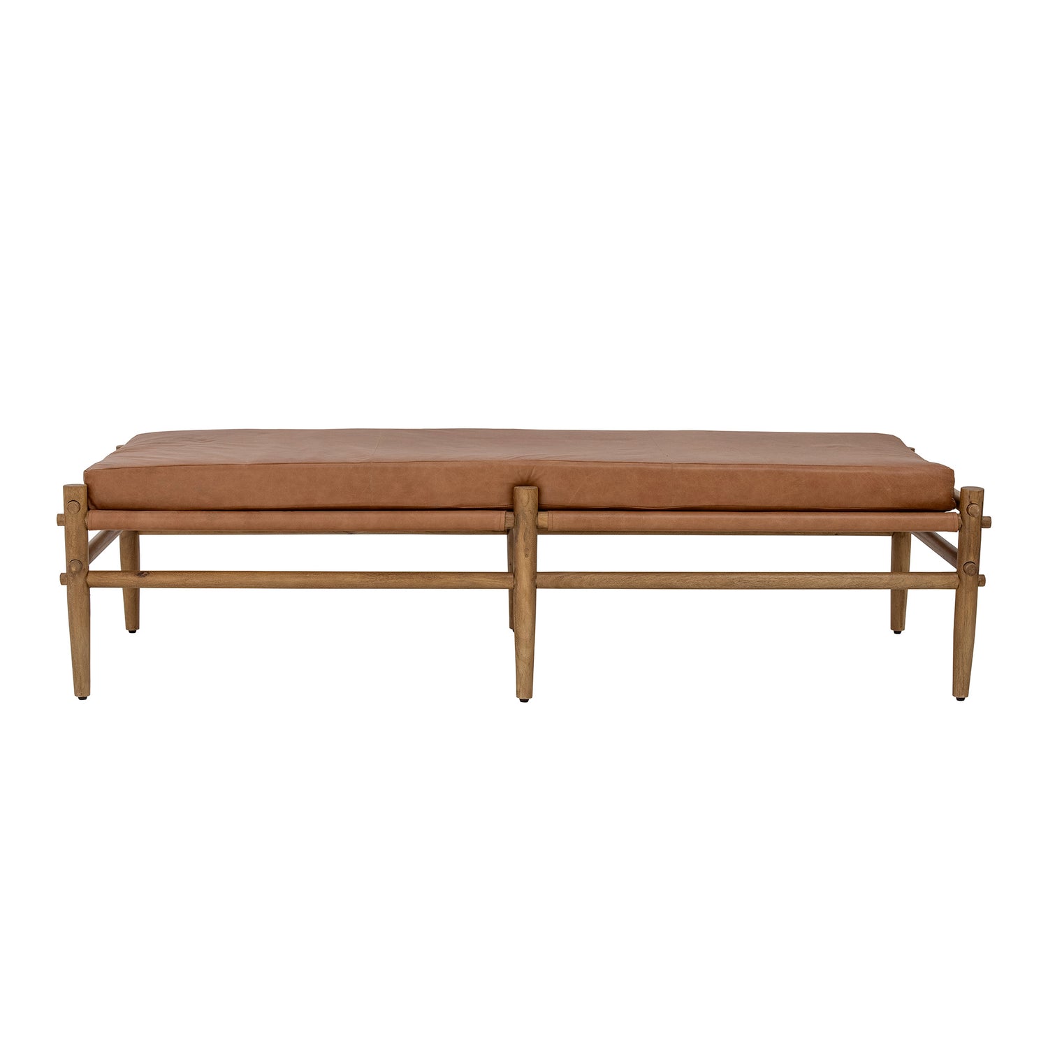 BLOOMINGVILLE Aysia Daybed, Natur, Læder - L200xH56xW80 cm - DesignGaragen.dk.