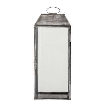 BLOOMINGVILLE Ejlar Lanterne, Grå, Metal - L20xH48xW20 cm - DesignGaragen.dk.
