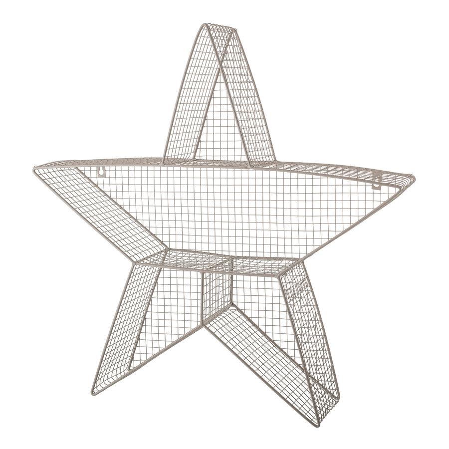 BLOOMINGVILLE MINI Helvig Display kasse, Natur, Metal - L63xH62xW13 cm - DesignGaragen.dk.