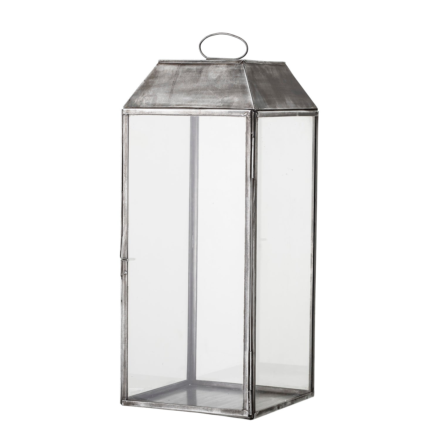 BLOOMINGVILLE Ejlar Lanterne, Grå, Metal - L20xH48xW20 cm - DesignGaragen.dk.
