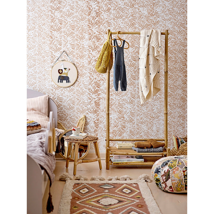 BLOOMINGVILLE MINI Lutz Tæppe, Brun, Bomuld - L120xW65 cm - DesignGaragen.dk.