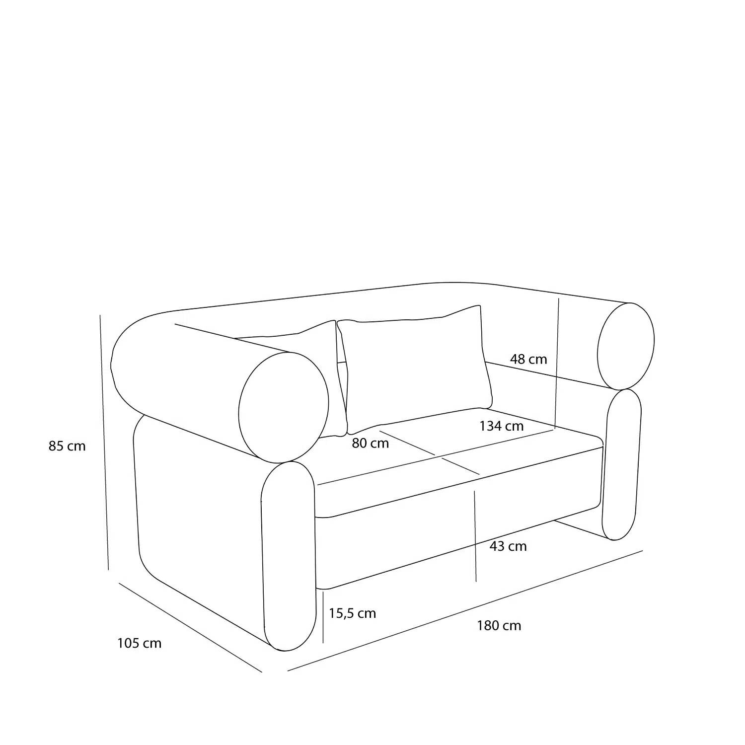 Vera Sofa Grå