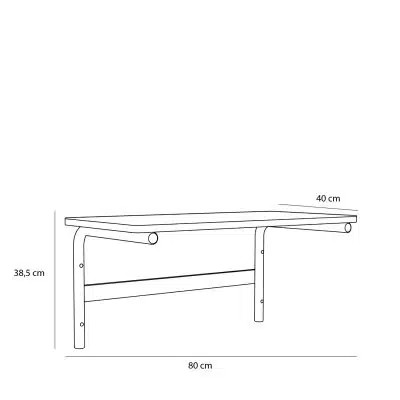 Koi Skrivebord Grøn/Grå
