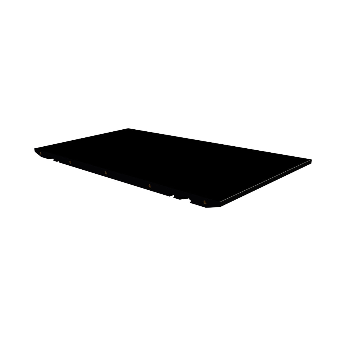 T1 tillægsplade til Andersen T1 spisebord – sort strukturmalet – 50×95 cm