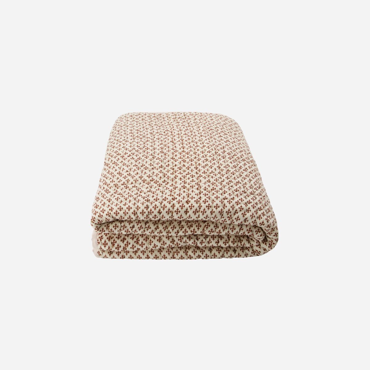 House Doctor Quilt, Nero, Camel-l: 180 cm, w: 130 cm