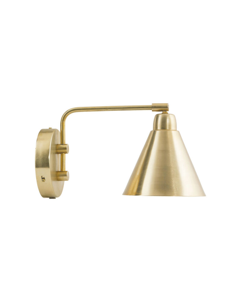 HDGame Vegglampe – messing, moderne design