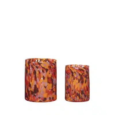 Luce Lysestage Orange (sæt af 2)