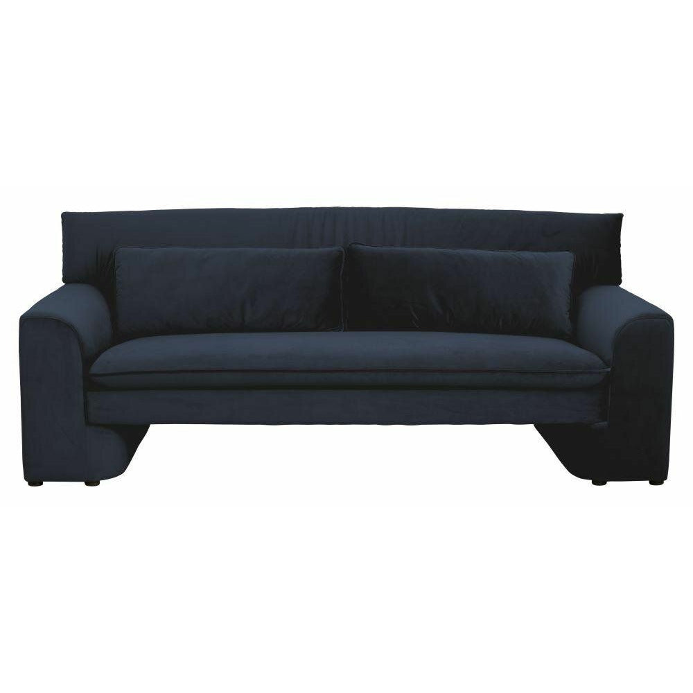 Nordal GEO sofa med betræk i velour – L215 cm – mørkeblå