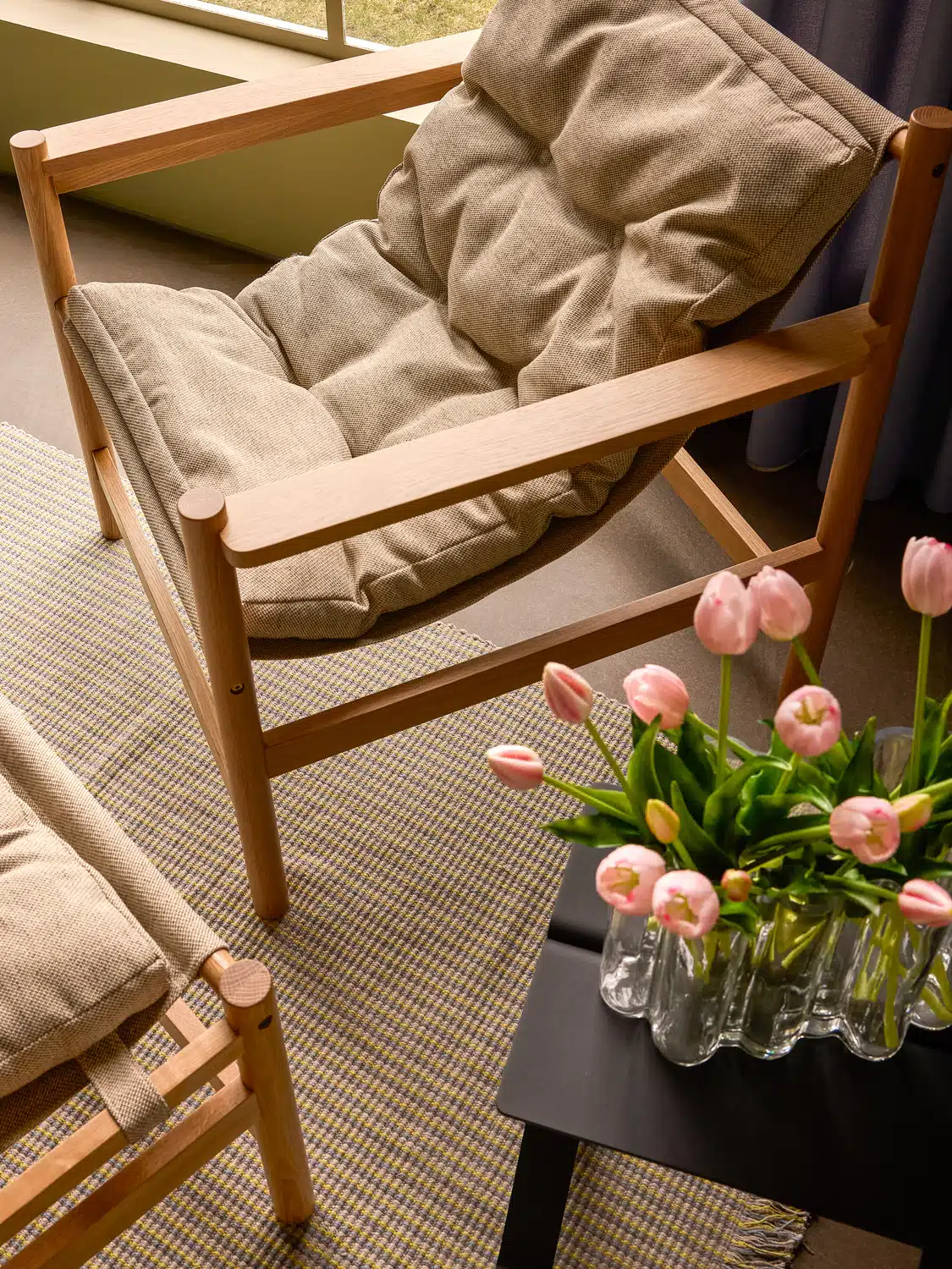 Heritage Lænestol/Fodskammel Natur/Beige