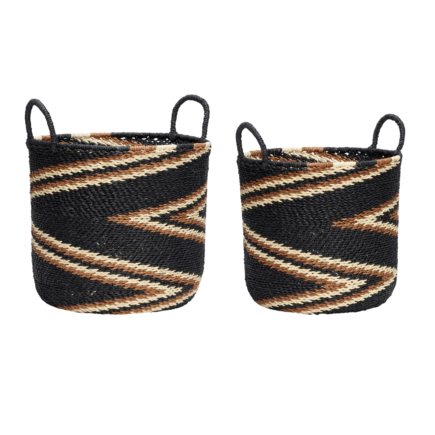 Zigzag Kurve Sort (sæt af 2)
