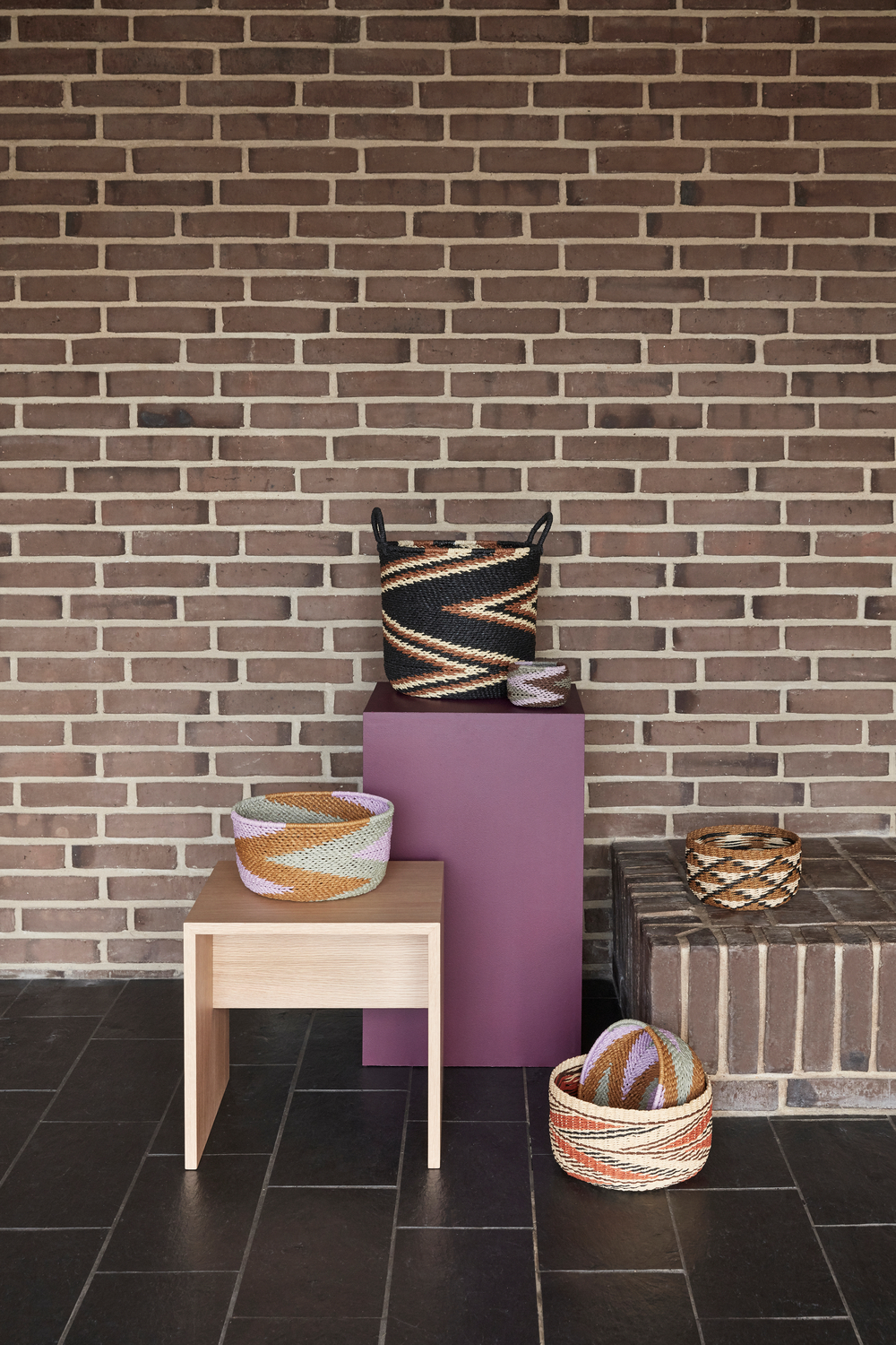 Zigzag Kurve Sort (sæt af 2)