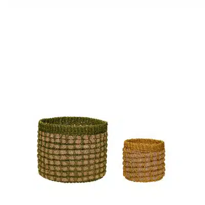 Pine Kurve Natur/Flerfarget (sett med 2)