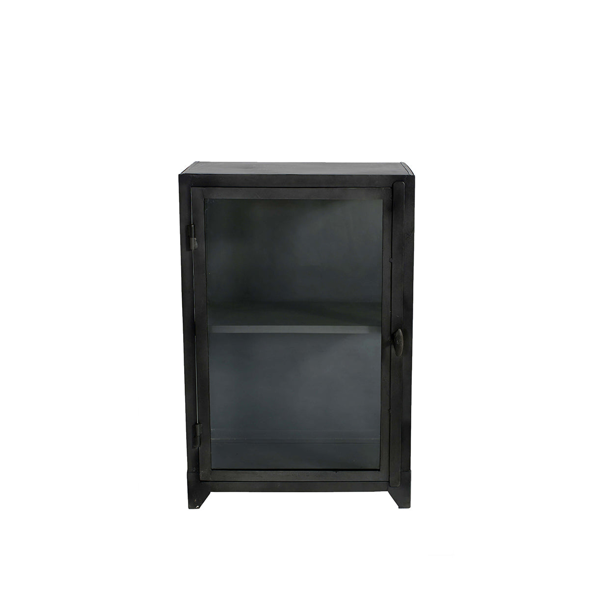 MUUBS – Glasskab lav New York – Sort Jern – B60xD40xH90 cm
