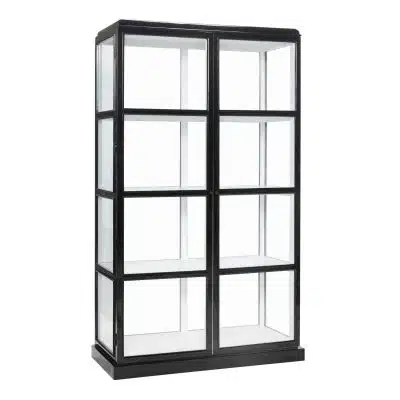 Display Vitrineskab Sort/Hvid